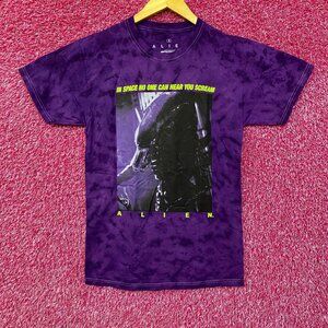 Alien Xenomorph Space No One Can Hear You Scream Tie Dye Small